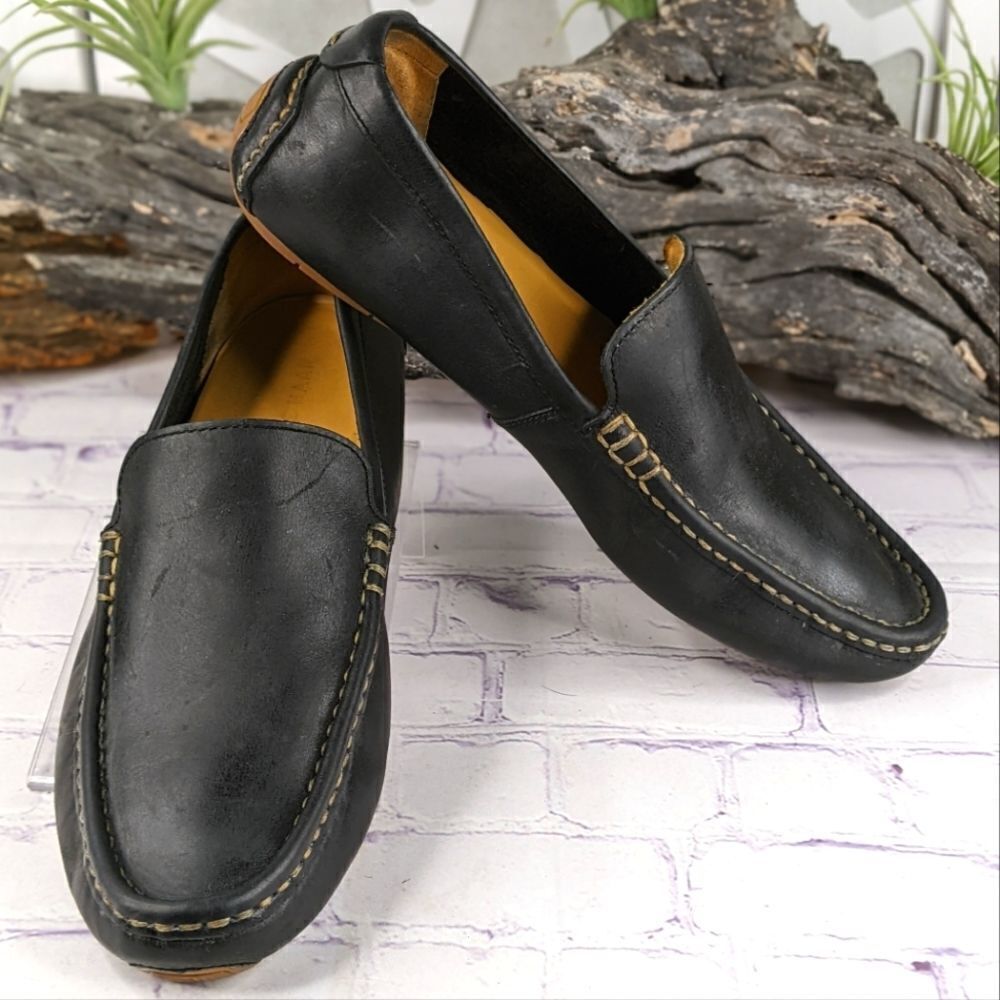 Cole Haan Somerset Venetian Driver C11402 Mens Black Loafers Moccasin Shoes